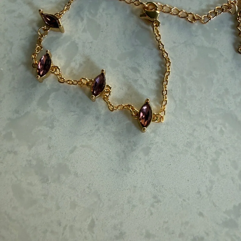 Gold and Red Women's Bracelet